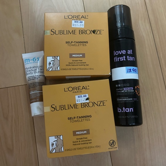 L'Oreal Sublime Bronze Self-Tanning Towelettes Medium - Picture 1 of 4